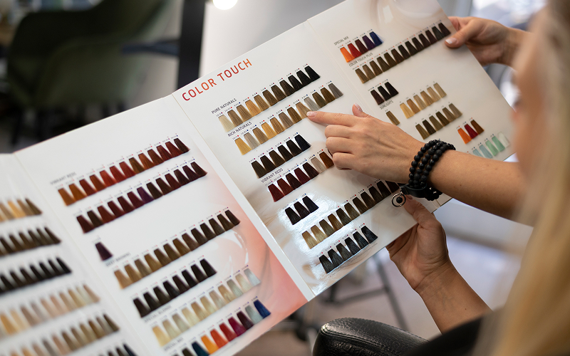 A palette of hair colours