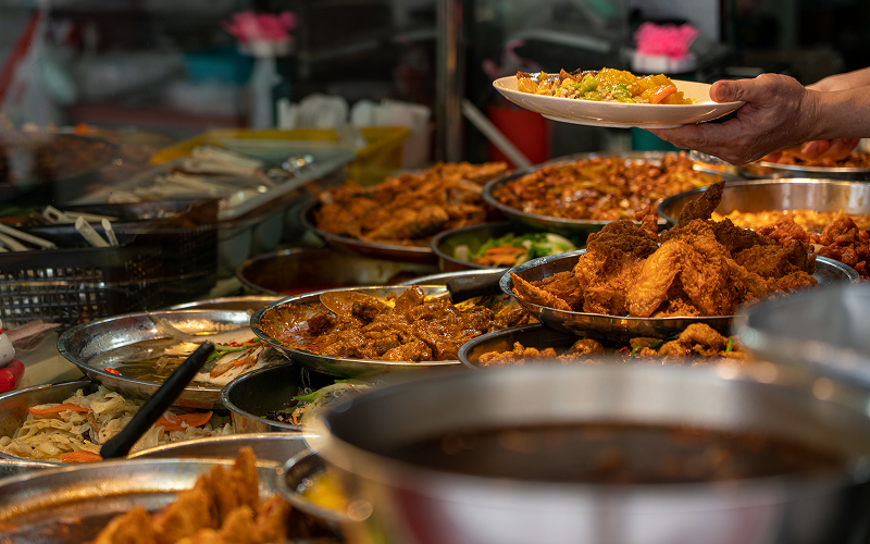 A scene at a hawker centre