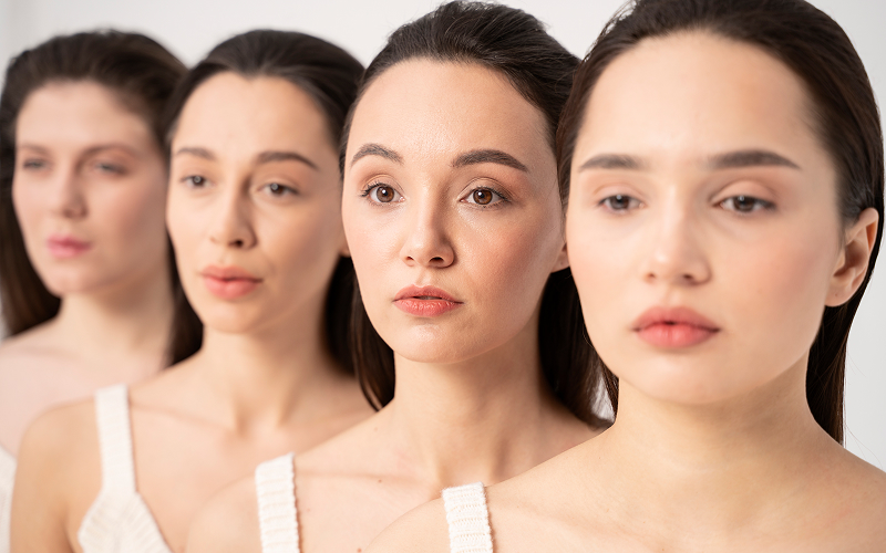 Different types of face shapes