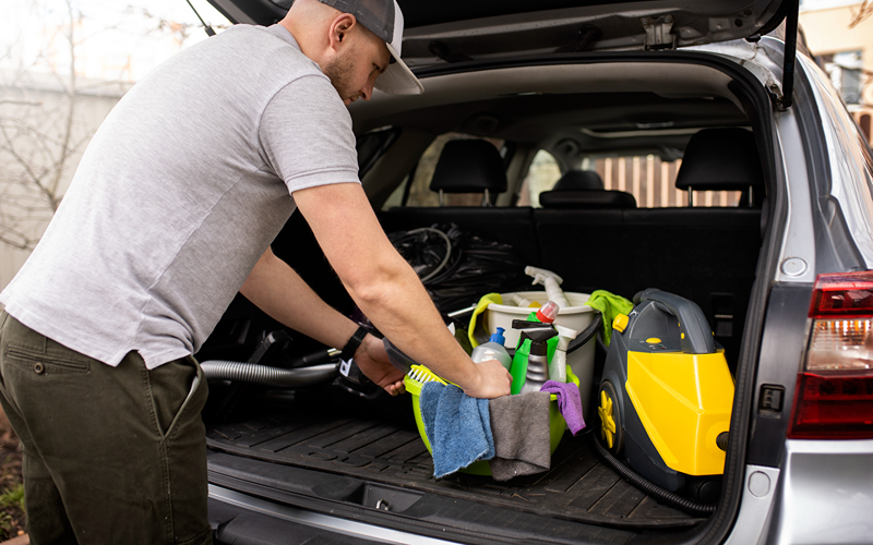 Image of a cleaning kit for cars