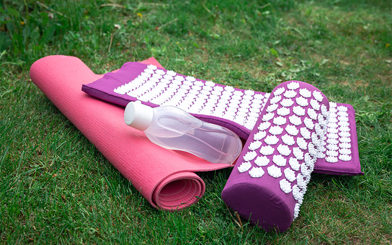 Image of a the basic yoga equipment