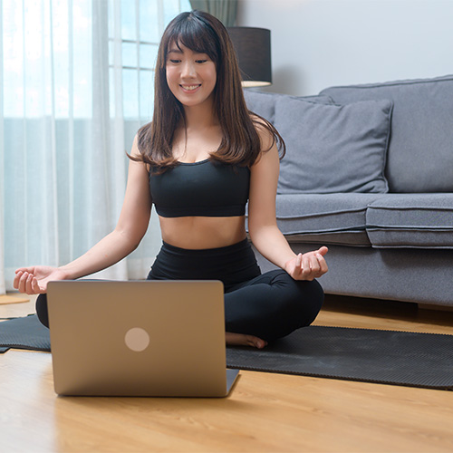 Small image of a smart AI yoga mat