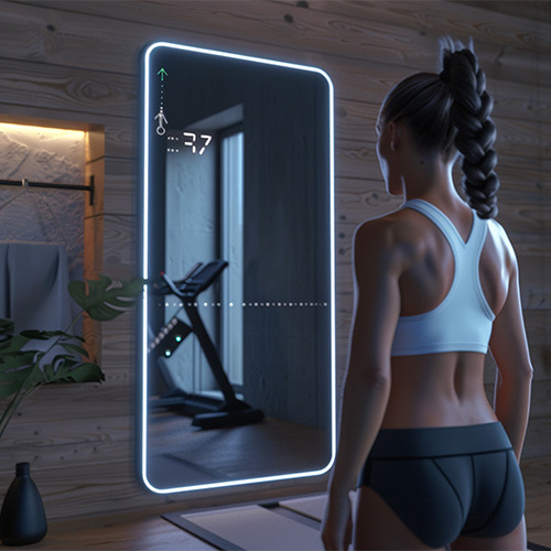 Small image of a smart fitness mirror