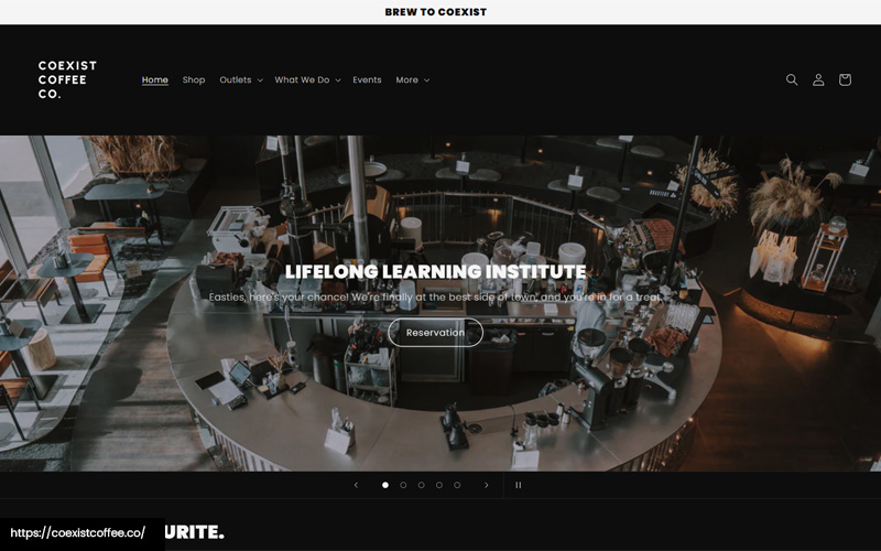 Coexist Coffee Co.’s website