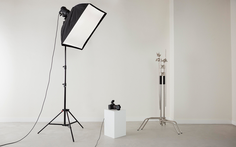 Image of a lighting equipment in a studio