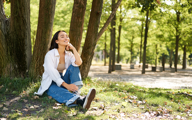 Image of a person in the park